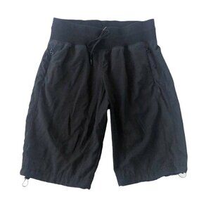 Lorna Jane Life Black Nylon Pull Up Running Shorts